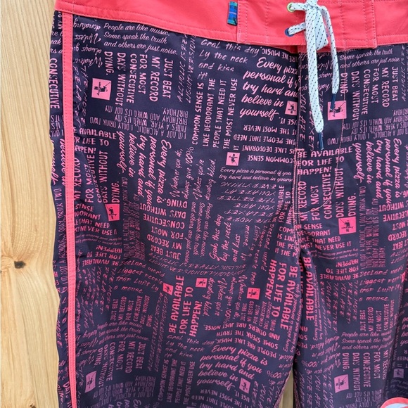 William Murray Golf Words of Wisdom Purple and Pink Board Shorts - Picture 4 of 12